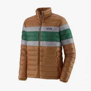 Patagonia Men's Down Sweater Jacket Beech Brown Size XL
